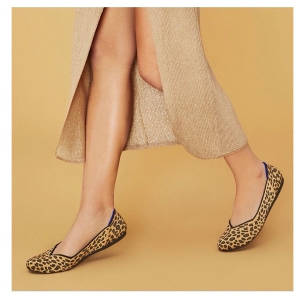 ROTHY'S "the flat" rounded flat in retired animal leopard cheetah print - Picture 2 of 8